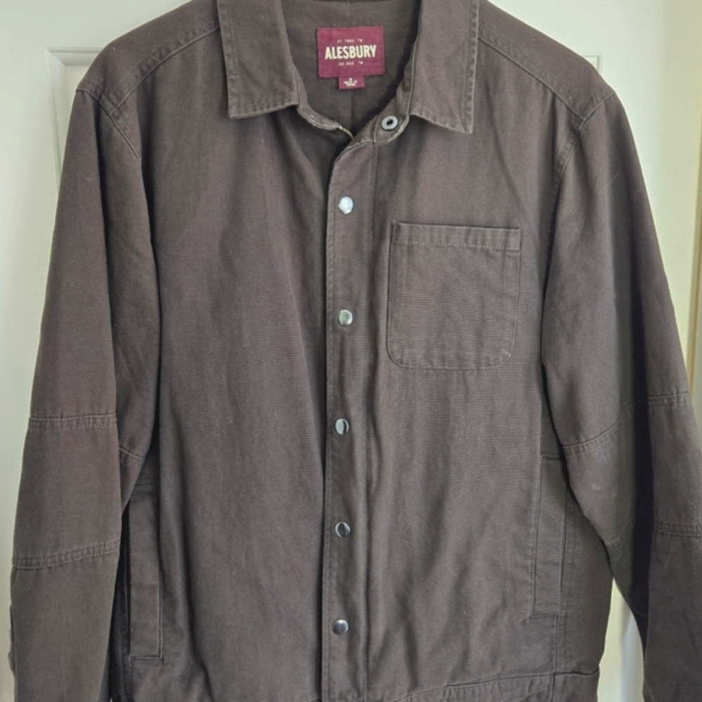 Soft Canvas Lightweight Brown Jacket